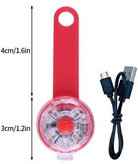 Discount Dollar Deals LED Dog Collar Light, Rechargeable Flashing Pet Cat Night Safety Pendant, Flashlight Accessories For Dogs And Puppies s3