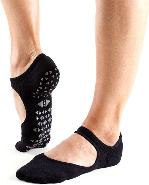 TAVI Calzini Antiscivolo con apertura, colori assortiti Nero Small (36-38,5)