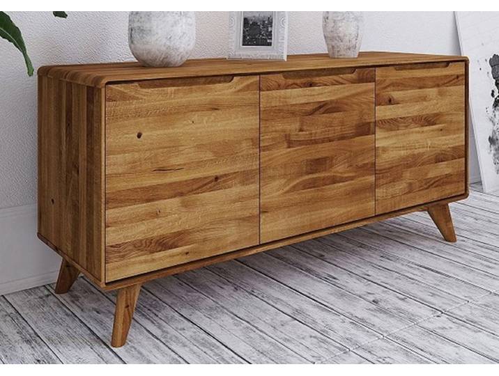 Sideboard 134x65cm 'Jakob' Wildeiche massiv geölt 3 Türen