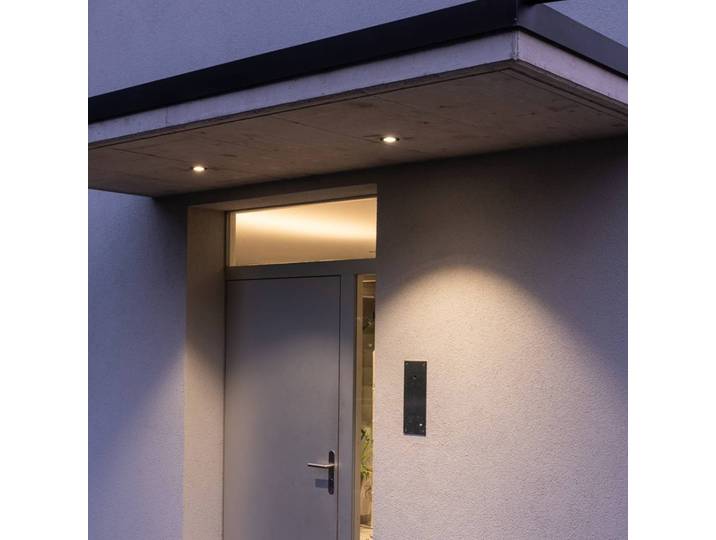 SLV Patta-I LED-Einbauleuchte rund, schwarz matt Patta-I, dimmbar, schwarz, für Wohn- / Esszimmer, Aluminium, Modern