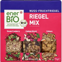 enerBiO Nuss & Frucht Riegel-Mix