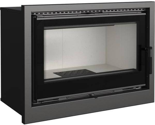 Panorama Kamineinsatz Kratki ARKE 8 kW mit Warmluftgebläse Kaminkassette