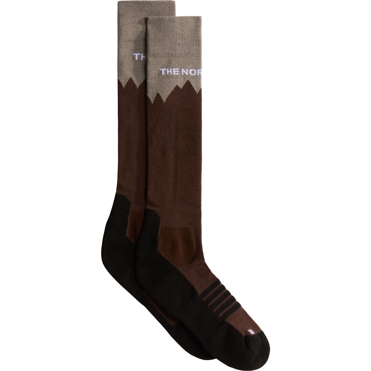 The North Face Mountain Resort Ski Sock stone slab/smokey brown (VD1) M NF0A8EGRVD1-M