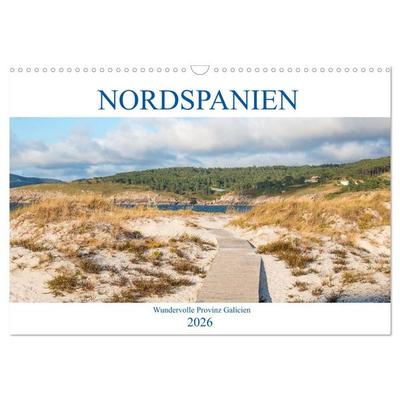 Nordspanien - Wundervolle Provinz Galicien (Wandkalender 2026 DIN A3 quer), CALVENDO Monatskalender