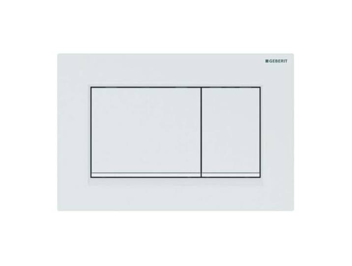 Geberit\, Plaque de commande Sigma30 115.883.11.1 pour rinçage à 2 quantités Blanc mat 115883111