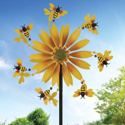 Regal Art & Gift - Drop Ship Busy Bee Wind Spinner Yellow , Yellow