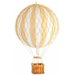 Authentic Models Montgolfiere 30cm - Lignes Fines - Ivoire Et Blanc (1x)