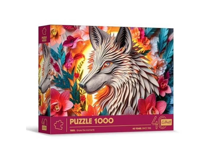 Trefl - Puzzel met 3D-effect, Wolf - 1000 stukjes