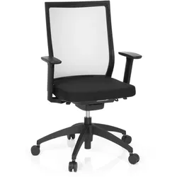 hjh OFFICE Profi Bürostuhl ASPEN Stoff / Netzstoff mit Armlehnen (höhenverstellbar)