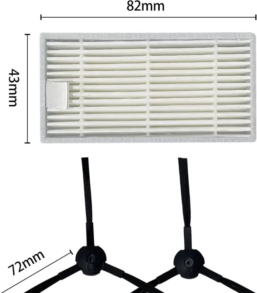 INF Kit de pièces détachées pour aspirateur robot ZACO/ILIFE