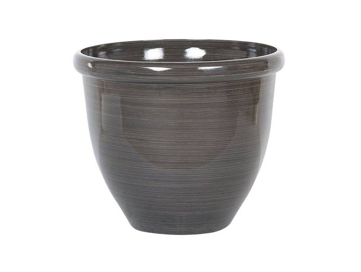 BLUMENTOPF dunkelbraun rund 49/49/41 cm Tesalia