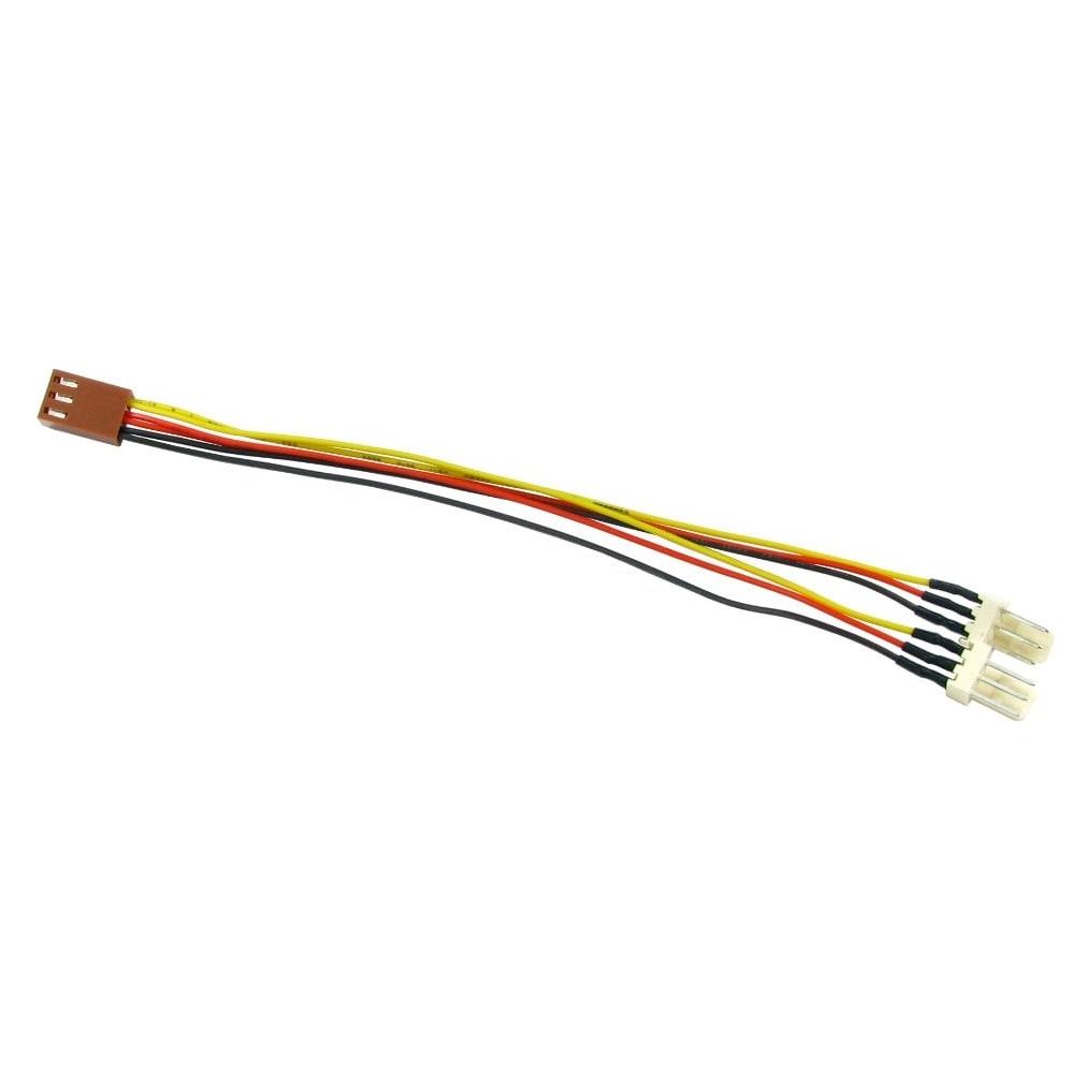 Cables Direct CDL 3 Pin Fan Splitter Cable F-2XM (3 Pin) (RB-522)