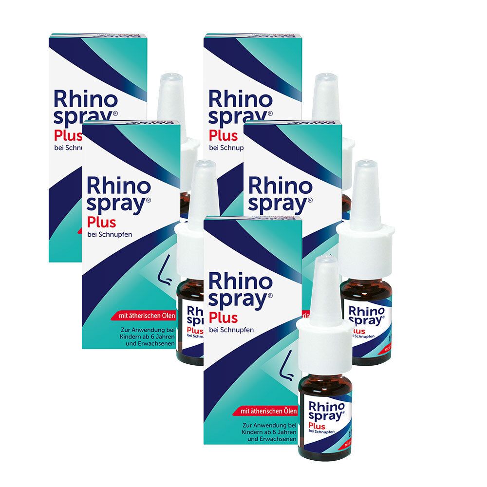 Rhinospray plus b.Schnupfen m.Feindosierer 5er-Pack 5x10 ml Dosierspray