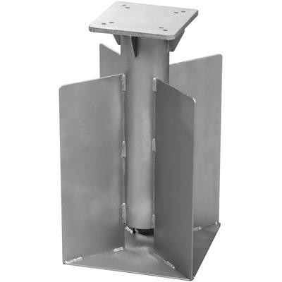 Bodenanker SCHNEIDER SCHIRME "Universal", silber (silberfarben), B/H/T: 45cm, Stahl, Bodenanker