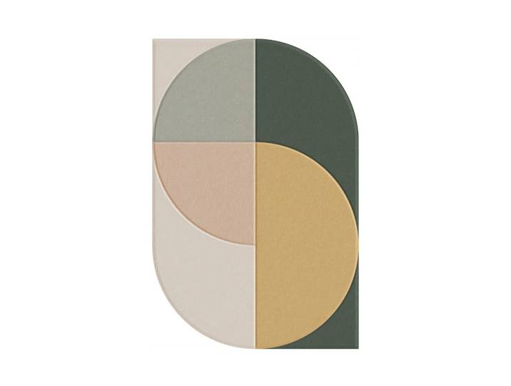 Akustikpaneel Milla Rosa/Beige/Grün