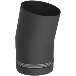 Jeremias PELLET-LINE Winkel 15° Edelstahl schwarz Ø 80 mm