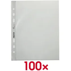 Leitz Prospekthüllen »4775« A5 glasklar - 100 Stück transparent, 17.1x21.6 cm