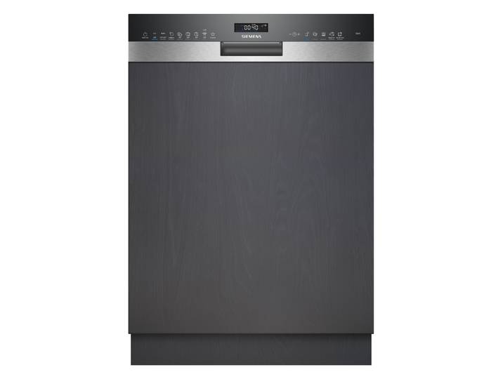 SIEMENS teilintegrierbarer Geschirrspüler SN55YS07CE , Energieeffizienz: A, silber (gebürsteter stahl), B:59,8cm H:81,5cm T:57,3cm, Geschirrspüler, Energiesparlösungen mit smartStart und hohe Flexibilität beim Beladen, teilintegrierbarer Geschirrspüler