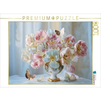 CALVENDO Puzzle Verspielt tanzt der Frühling in Pastell und voller Hoffnung | 1000 Teile Lege-Größe 64x48cm Foto-Puzzle für glückliche Stunden,
