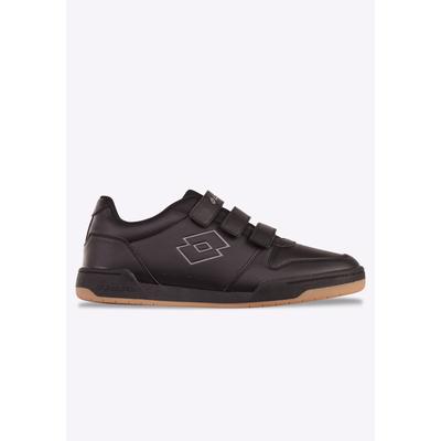 Sneaker LOTTO, Damen, Gr. 36, schwarz (schwarz, dunkelgrau), Synthetik, Textil, Schuhe Sneaker, mit drei praktischen Klettverschlüssen