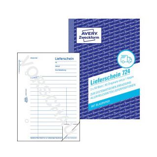 AVERY Zweckform Lieferschein Formularbuch 724