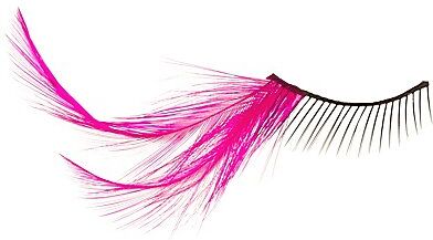 Wimpern "Federn", pink