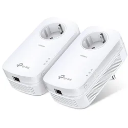 TP-Link Powerline TL-PA8010P Kit 1200MBit/1-Port GB V4.4 retail (1300 Mbit/s), Powerline, Weiss