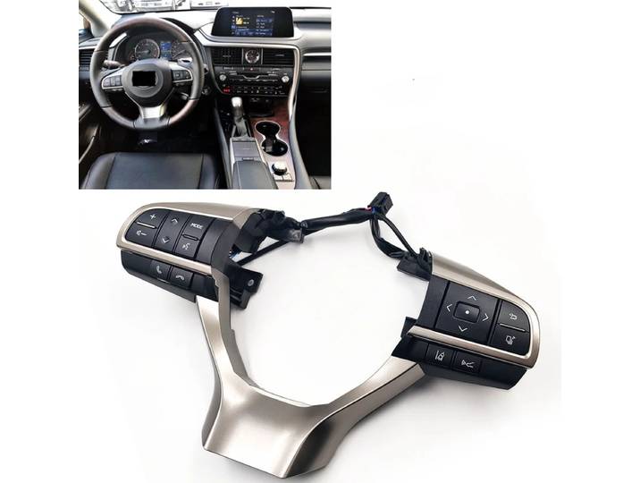 Boutons de commande radio pour voiture, boutons multimédia au volant, interrupteur pour Lexus RX300 RX450 LM LX570 GX 2016-2020