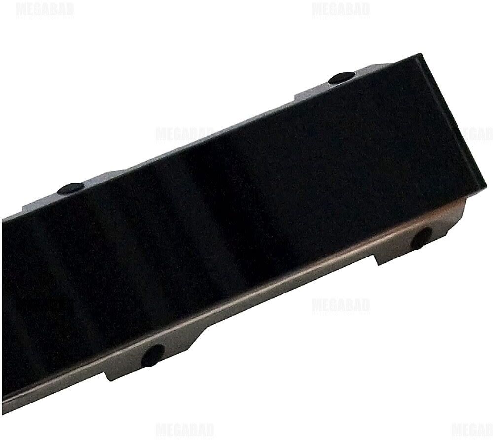 TECE TECEdrainline Glasabdeckung schwarz satiniert für Duschrinne 70 cm gerade, Duschabläufe, 600794, schwarz satiniert