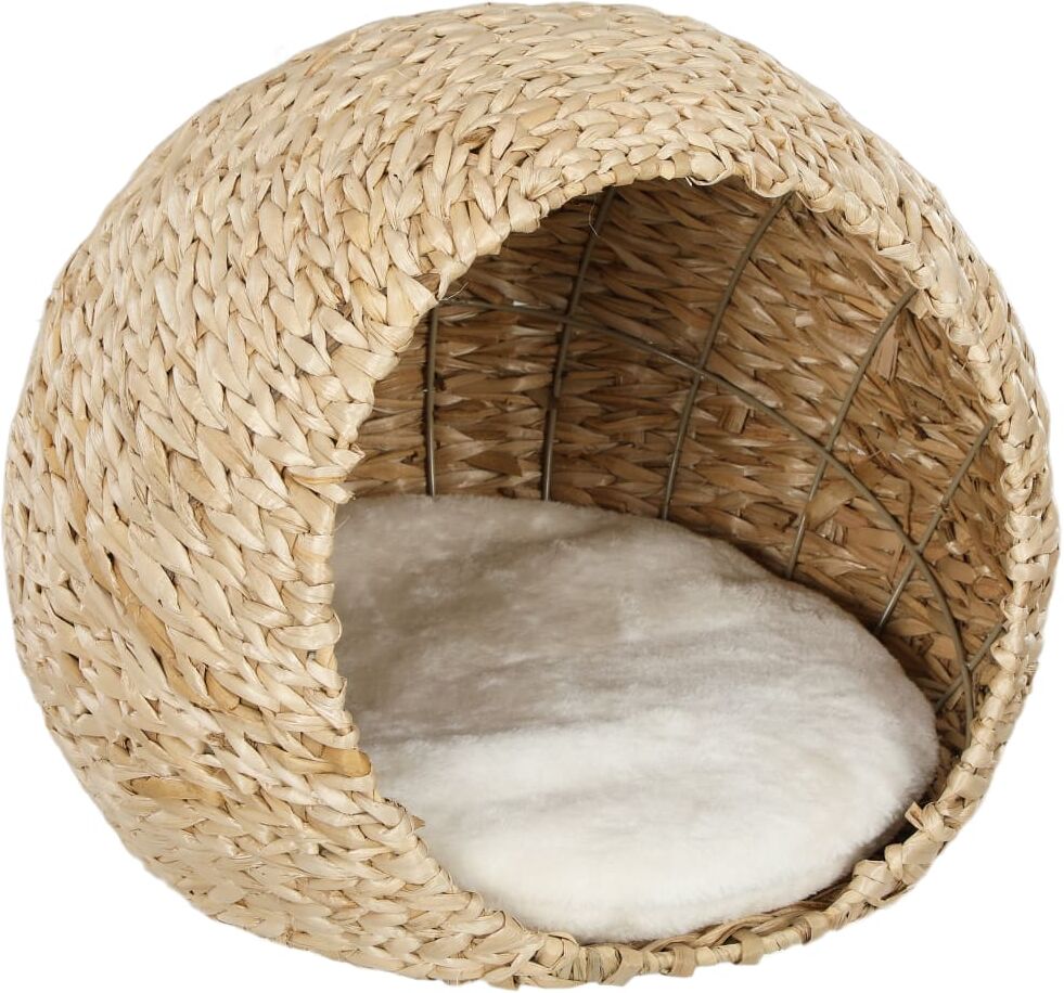 PAWHUT Niche pour chat quenouille marron Marron 45x37x41cm