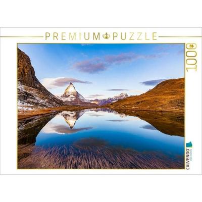 CALVENDO Puzzle Matterhorn im Wallis in der Schweiz | 1000 Teile Lege-Größe 64x48cm Foto-Puzzle für glückliche Stunden