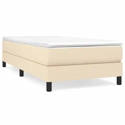 vidaXL Bettgestell Creme 80x200 cm Stoff