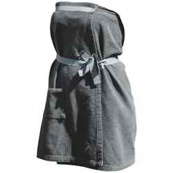 ONDIN Damen-Sauna-Sarong Classic anthrazit,, Größe Mini mit Gürtel