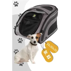 Maelson Transportbox Snuggle Kennel 52 anthrazit (SN 7152) (Hund, Katze, Atmungsaktiv, Faltbar, Waschbar), Tiertransport