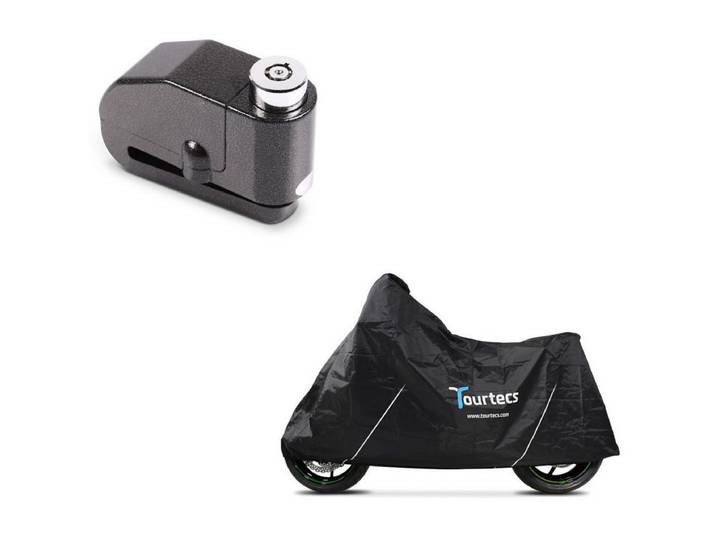 Tourtecs Sitzbank Set Abdeckplane + Bremsscheibenschloss S1