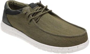 Hey Dude Paul Washed Nylon - Mens 10 Green Oxford Shoes Medium