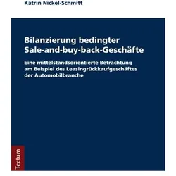 Bilanzierung bedingter Sale-and-buy-back-Geschäfte, Fachbücher von Katrin Nickel-Schmitt