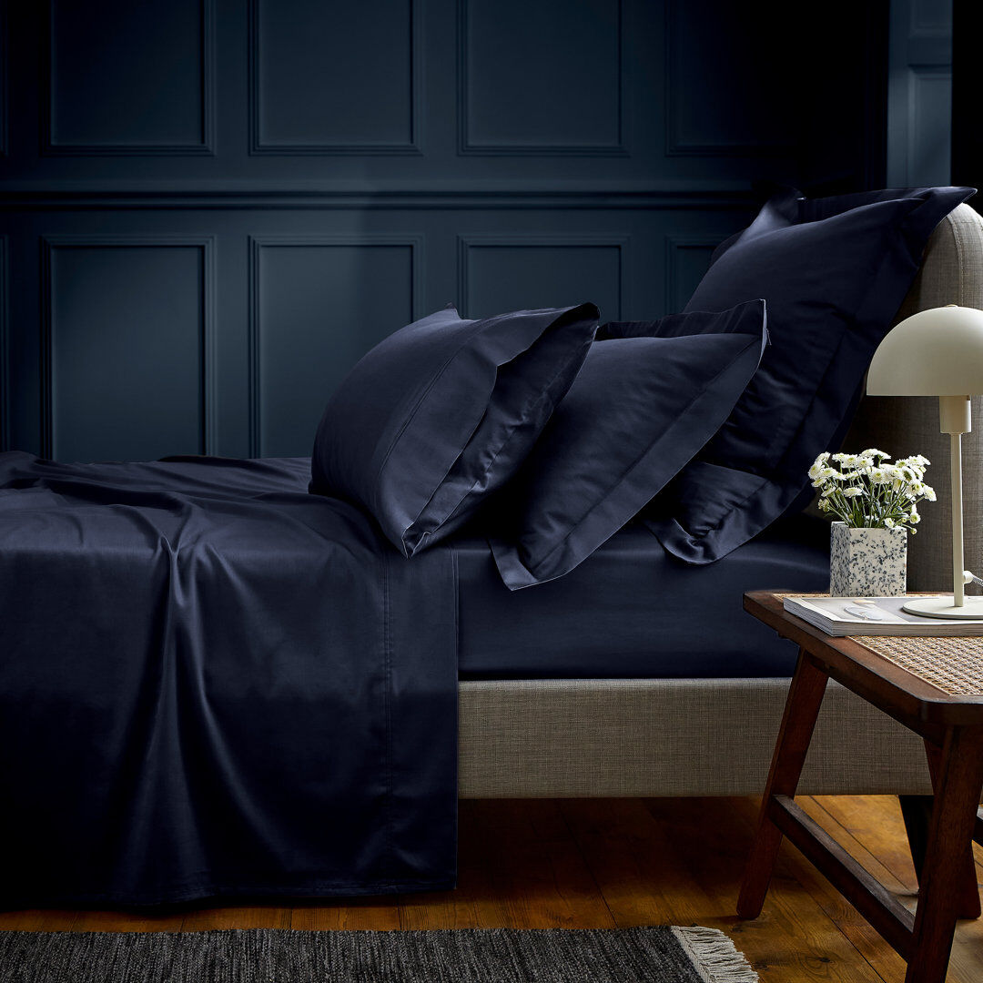 Bedeck of Belfast BOB 600TC EQYPTIAN COTTON Egyptian Cotton Plain Weave / Muslin Fitted Sheet Cream Double (4'6)