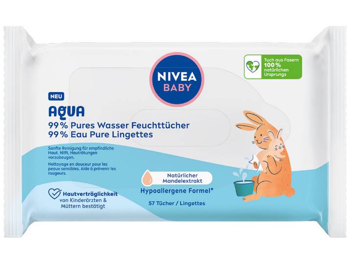 Nivea Baby Aqua Feuchttücher 57 Stück