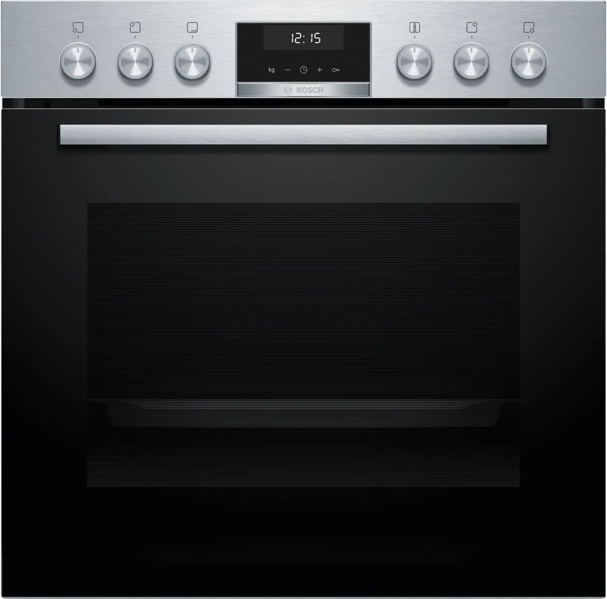 Bosch MKHSTEEL (HEG537BS4 + NKN64RGA2E + HEZ638000) Herdset groß EcoClean mit 60 cm Glaskeramikkochfeld jetzt zusätzlich 50¤ Cashback sichern*! & jetzt zusätzlich 3x30¤ Gutschein von Eismann sichern!*