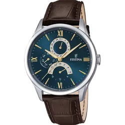 Festina Quarz Herren Multifunktion collection F16823/A - blau,braun - 43.0mm