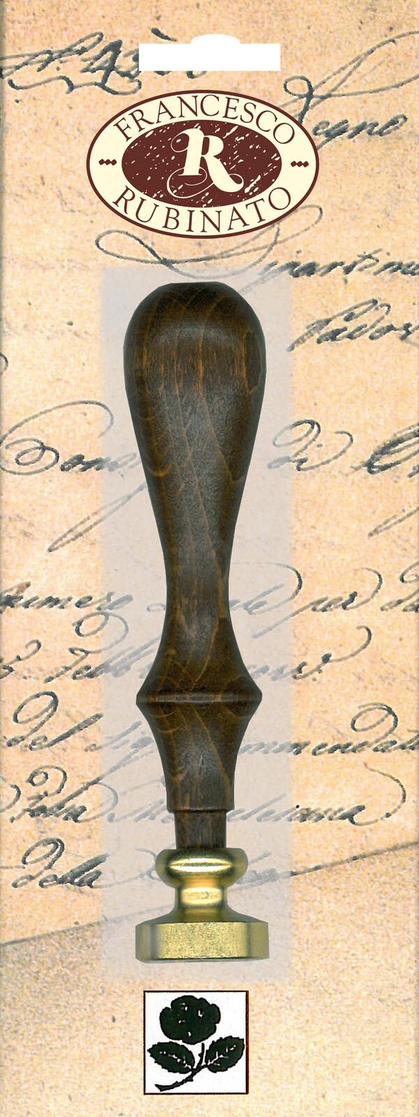 FRANCESCO RUBINATO™ Siegelstempel, Rose RU-4002-25BL