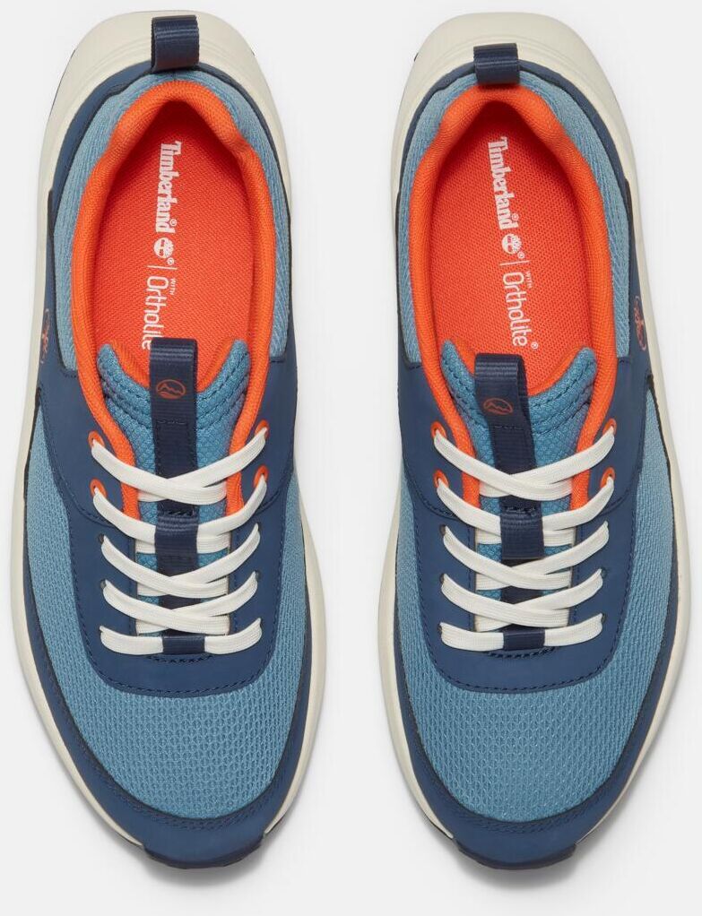 Sneaker TIMBERLAND "MOTION ACCESSLOW HOOK & LOOP SNEAKER", Jungen, Gr. 39,5, Synthetik, blau (md blu mesh), Schuhe Sneaker md blu mesh 39,5, Synthetik