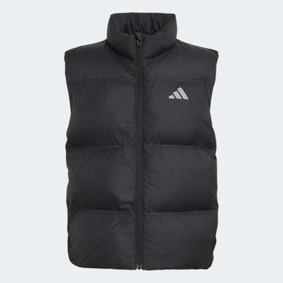 Funktionsweste ADIDAS SPORTSWEAR "KUNSTDAUNEN", Jungen, Gr. 140, schwarz (schwarz, reflective silber), Obermaterial: 100% Polyester, Westen Funktionsweste