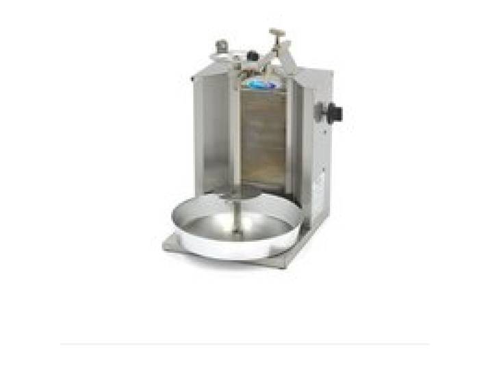 Grill à kebab gyros 1 brûleur gaz - MAXIMA.COM - Doner Kebab / Gyros / Shawarma - Gris - Inox - 6800 Watt
