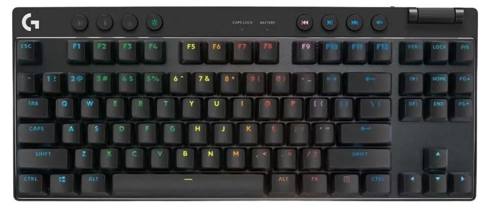 Logitech G PRO X TKL Draadloos Mechanisch Gaming Toetsenbord met RGB LED-verlichting, Zwart