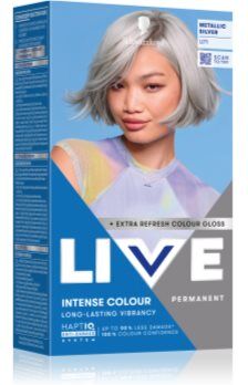 Schwarzkopf LIVE Intense Colour cor para cabelo permanente tom U71 Metallic Silver 1 un.. LIVE Intense Colour