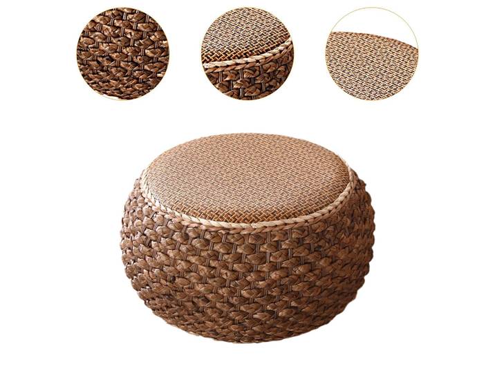 Pouf ottoman décoratif traditionnel, tabouret de canapé pour hôtel, décoration intérieure et terrasse