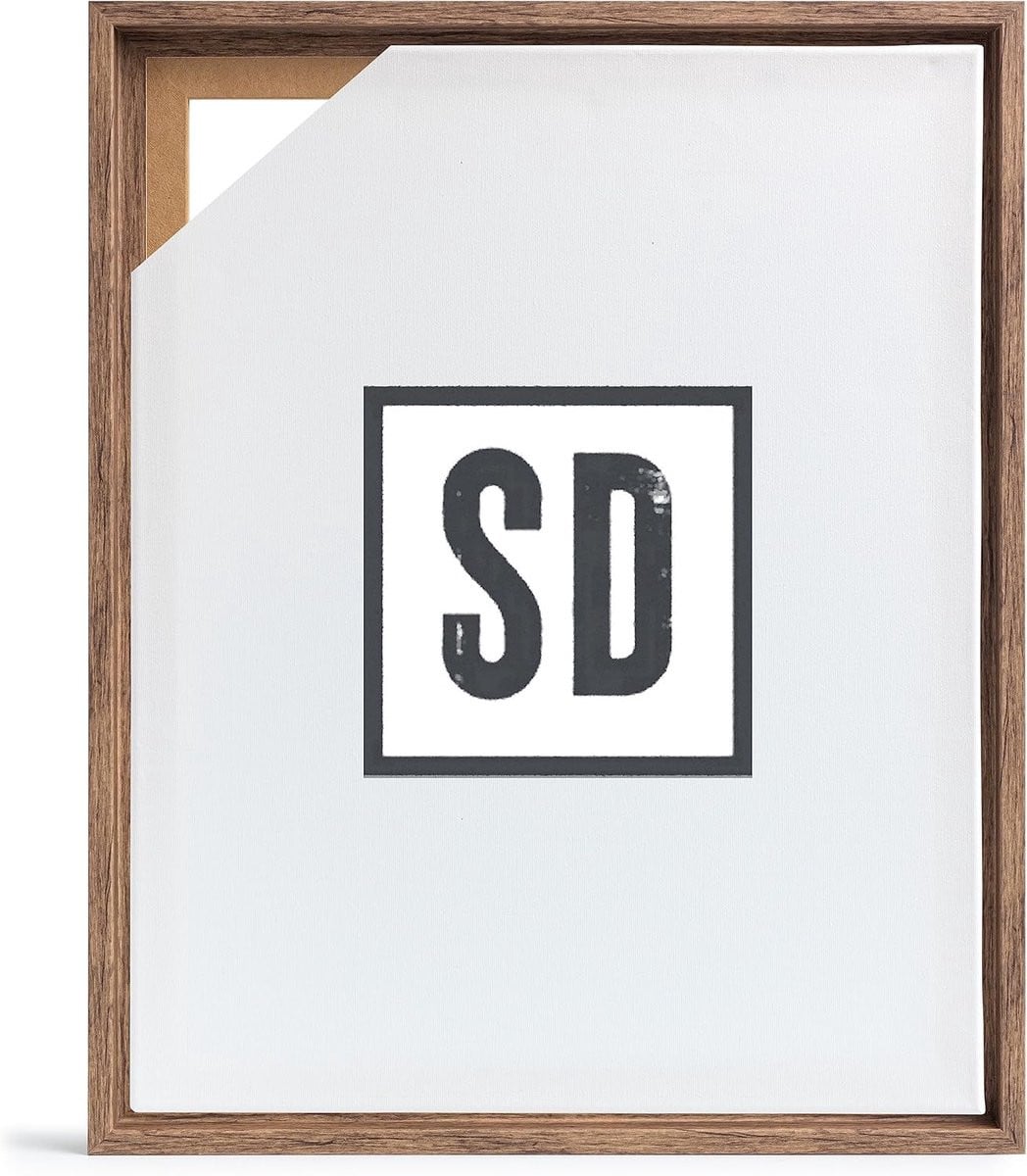 Verdiepte Baklijst voor Spieraam 24x30 cm - MDF Hout - Bruin