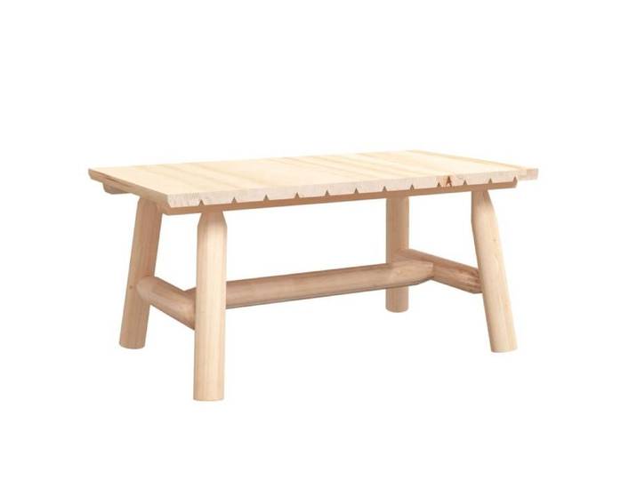 （SOLDES D'été）Table basse 90x50x41cm bois massif d'épicéa 9562882